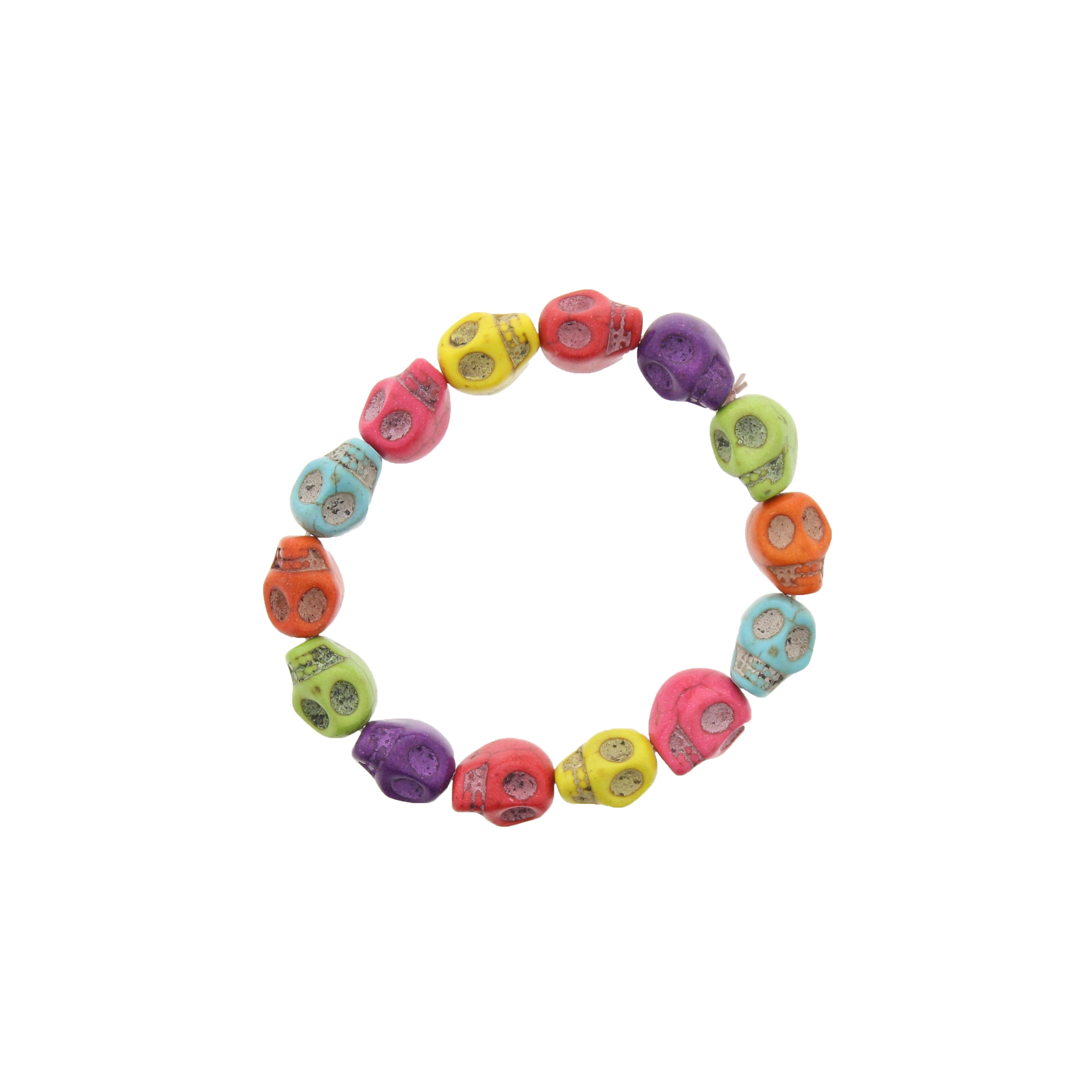 Multicolour Skull Ceramic Bracelet