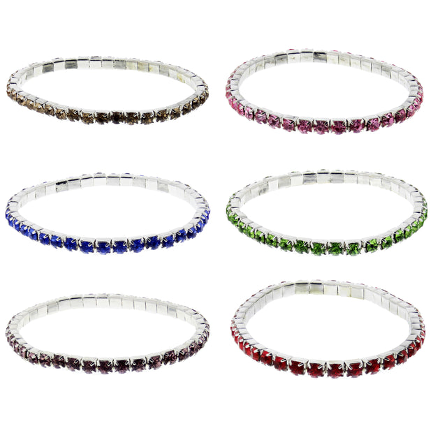 Assorted Diamante Stones Bracelets