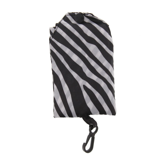 Zebra Patterned Shopping Bag in Pcoket Pouch