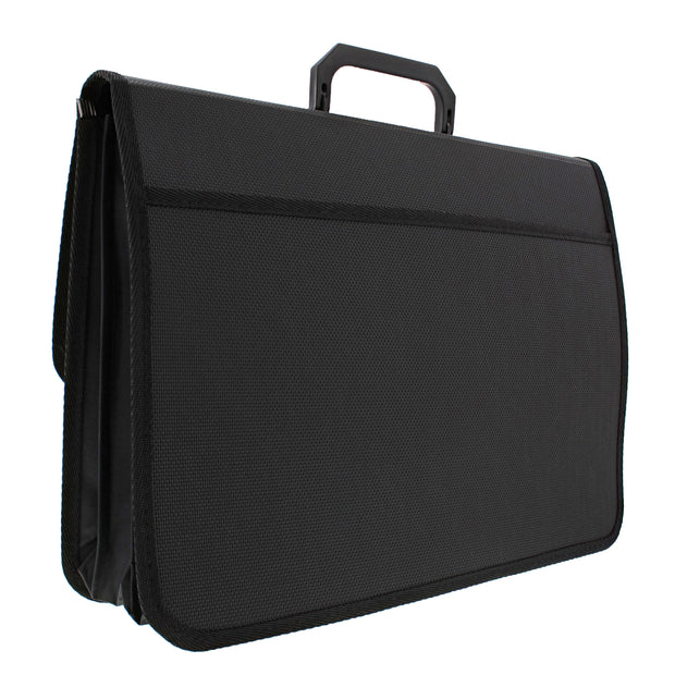 38.2cm x 27.4cm x 4cm 3 Pocket Expanding A4 Document / File Organiser Briefcase