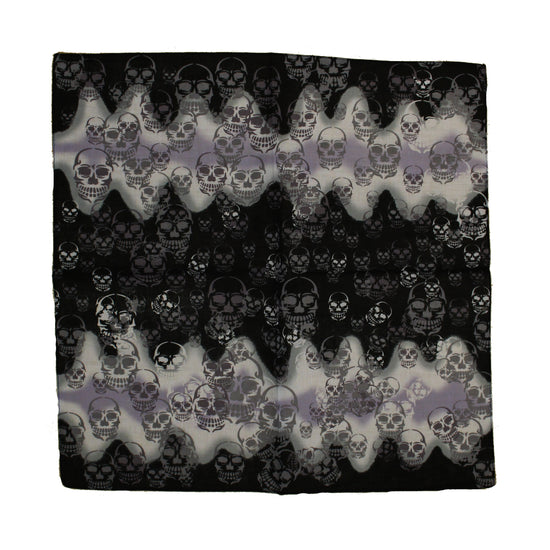 Multi Sized Skulls on Shaded Bandana