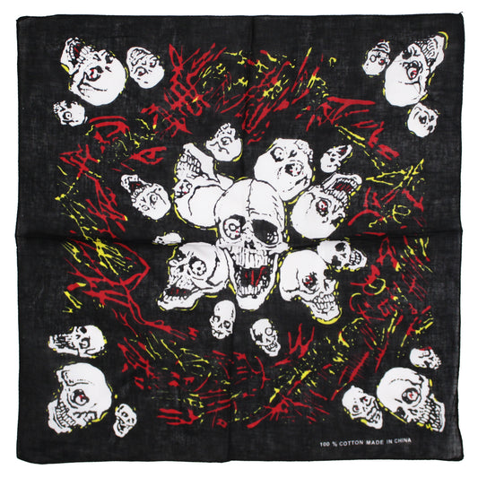 Crazy Skulls & Cobwebs Bandana