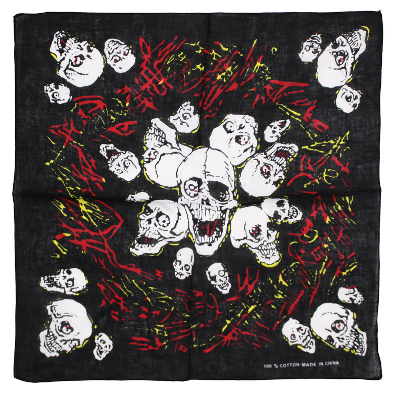 Crazy Skulls & Cobwebs Bandana