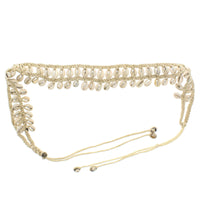 Double Row Shell & Rope Belt with Braided Edge