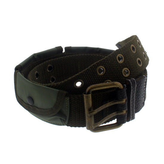 Canvas Belt with 3 Pockets