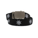Cobweb Canvas Webbing Belt with Slider Buckle