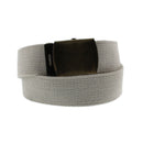 Extra Wide Canvas Webbing Belt with Antique Slider Buckle