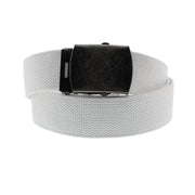 Extra Wide Canvas Webbing Belt with Antique Slider Buckle (Length - 120cm, Width - 3.8cm)