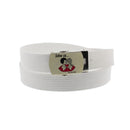 Skinny Webbing Belt with LOVE IS Slider Buckle