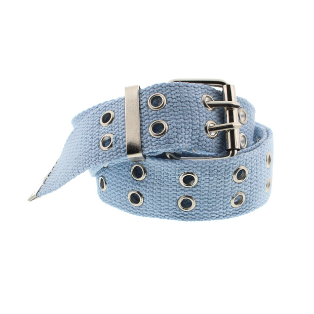 Canvas Webbing Belt with 2 Row Eyelets