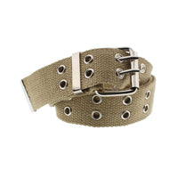 Canvas Webbing Belt with 2 Row Eyelets