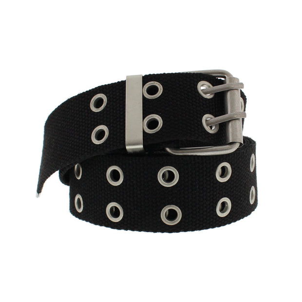 Canvas Webbing Belt with 2 Row Eyelets