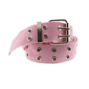 Canvas Webbing Belt with 2 Row Eyelets