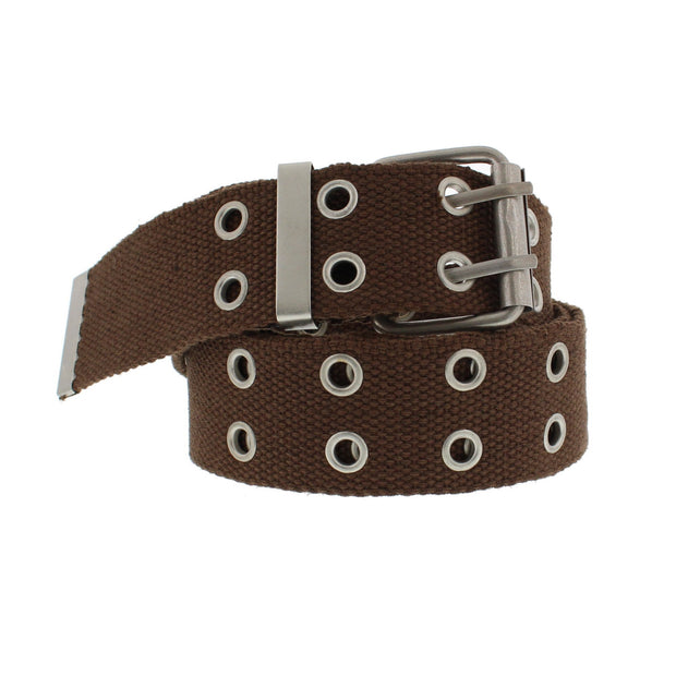 Canvas Webbing Belt with 2 Row Eyelets