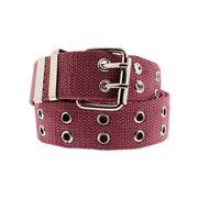 Canvas Webbing Belt with 2 Row Eyelets