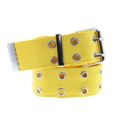 Canvas Webbing Belt with 2 Row Eyelets