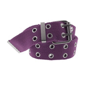 Canvas Webbing Belt with 2 Row Eyelets