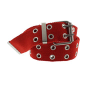 Canvas Webbing Belt with 2 Row Eyelets