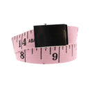 Measuring Tape Canvas Webbing Belt with Slider Buckle