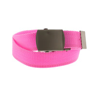 Children's Canvas Webbing Belt with Slider Buckle