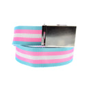 Transgender Canvas Webbing Belt with Slider Buckle