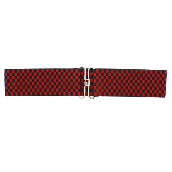 Checkered Elasticated Waist Belt