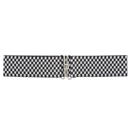 Checkered Elasticated Waist Belt