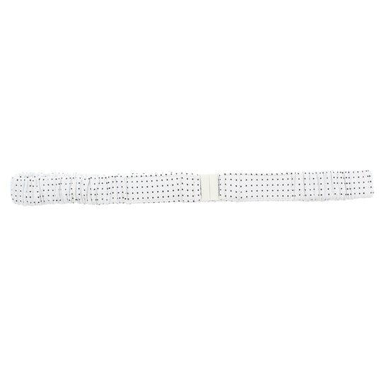 Polka Dot Skinny PVC Elasticated Waist Belt