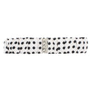 Polka Dotted Ruched Satin Elasticated Waist Belt