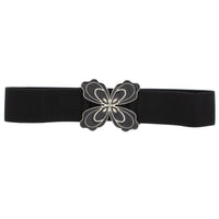 Butterfly Buckle  Elasticated Waist Belt