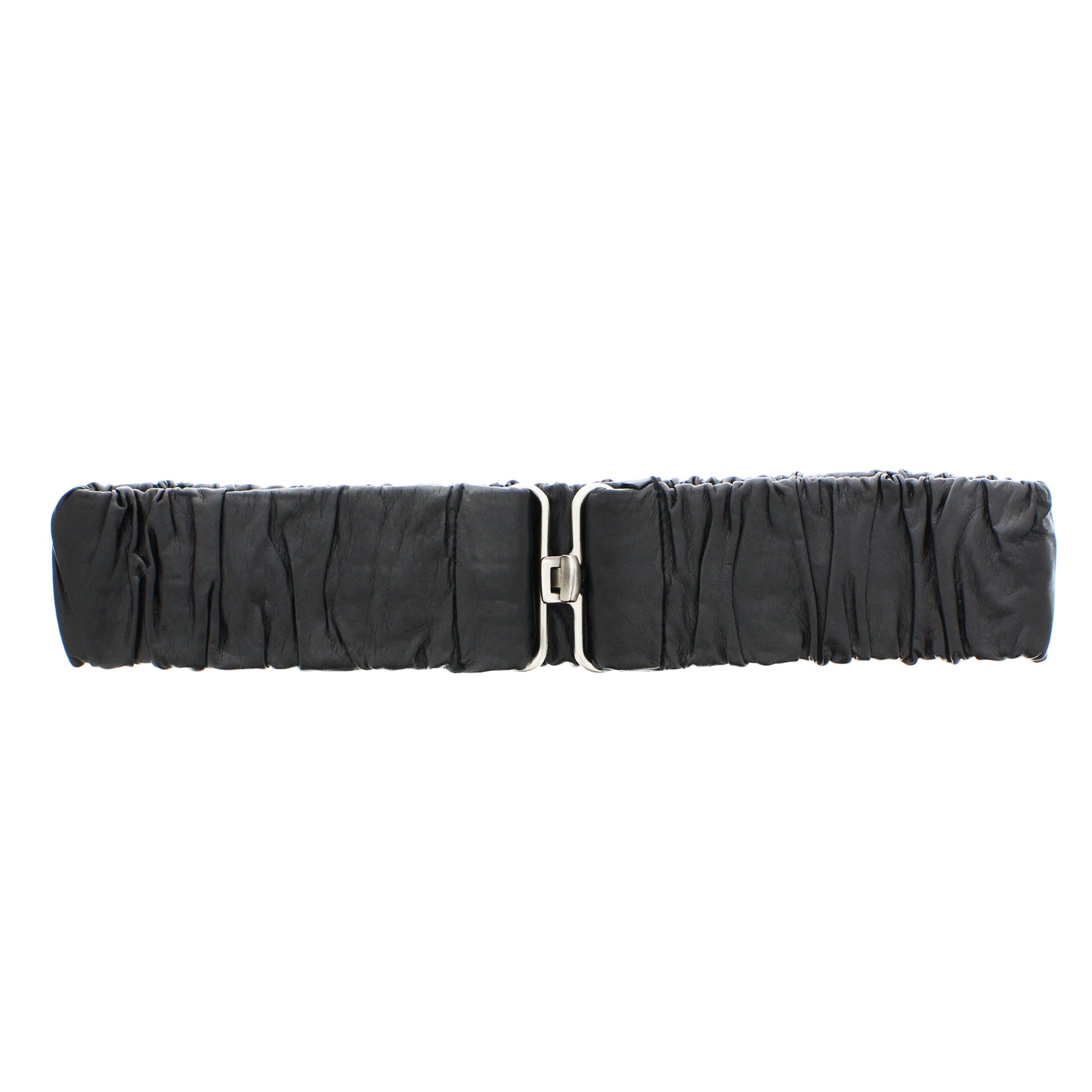 Elasticated Foil Effect PU Waist Belt
