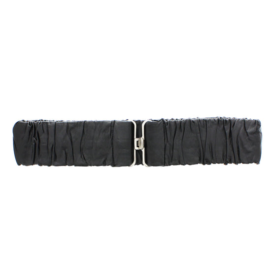Elasticated Foil Effect PU Waist Belt