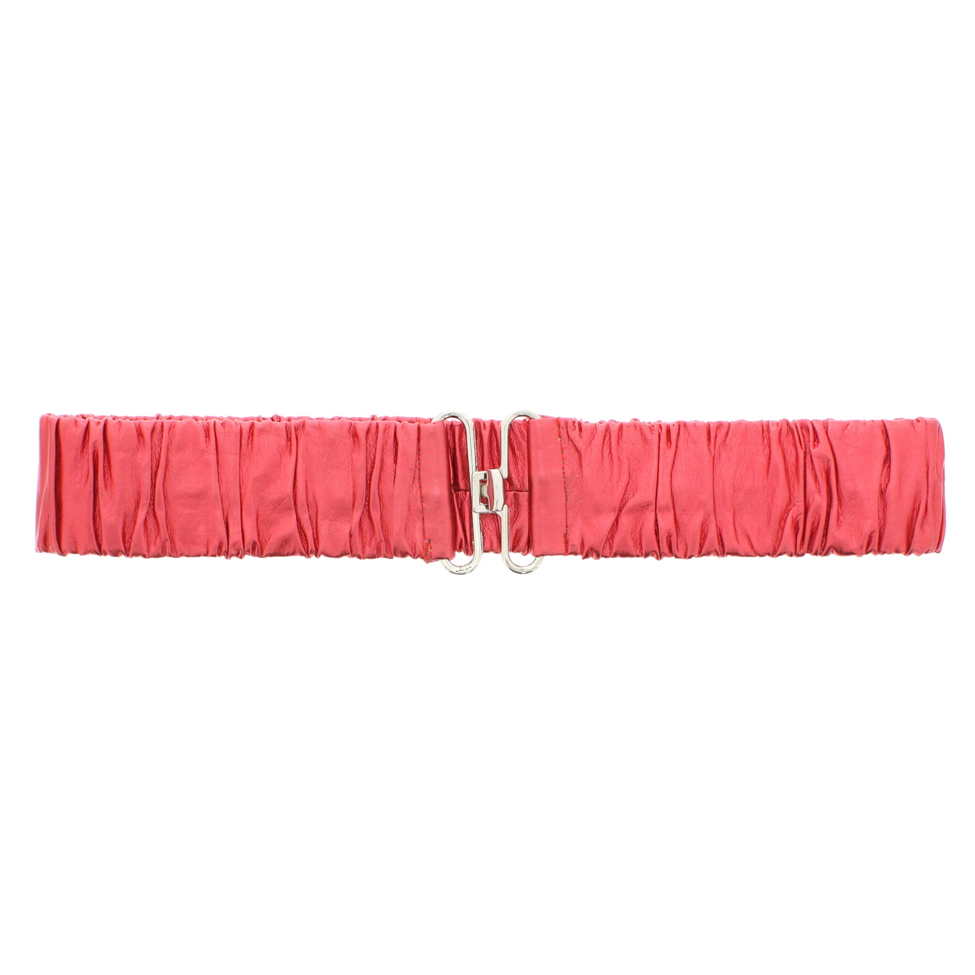 Elasticated Foil Effect PU Waist Belt