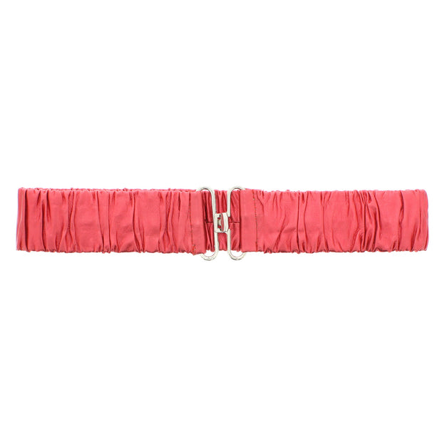 6cm Elasticated Foil Effect PU Waist Belt