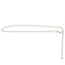 Silver Chain Belt with Padlock