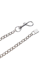 Silver Chain Belt with Padlock