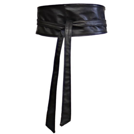 Black Wrap Round Waist Belt