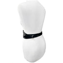 Black Wrap Round Waist Belt with Rings