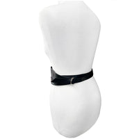 Black Wrap Round Waist Belt with Rings