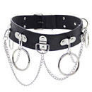 PU Belt with Rings & Chains