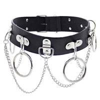 PU Belt with Rings & Chains
