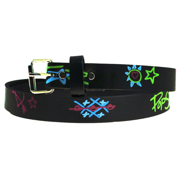 Printed Multicolour Pop Print on Belt