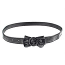 Bow Retro Waist Belt With a Round Buckle