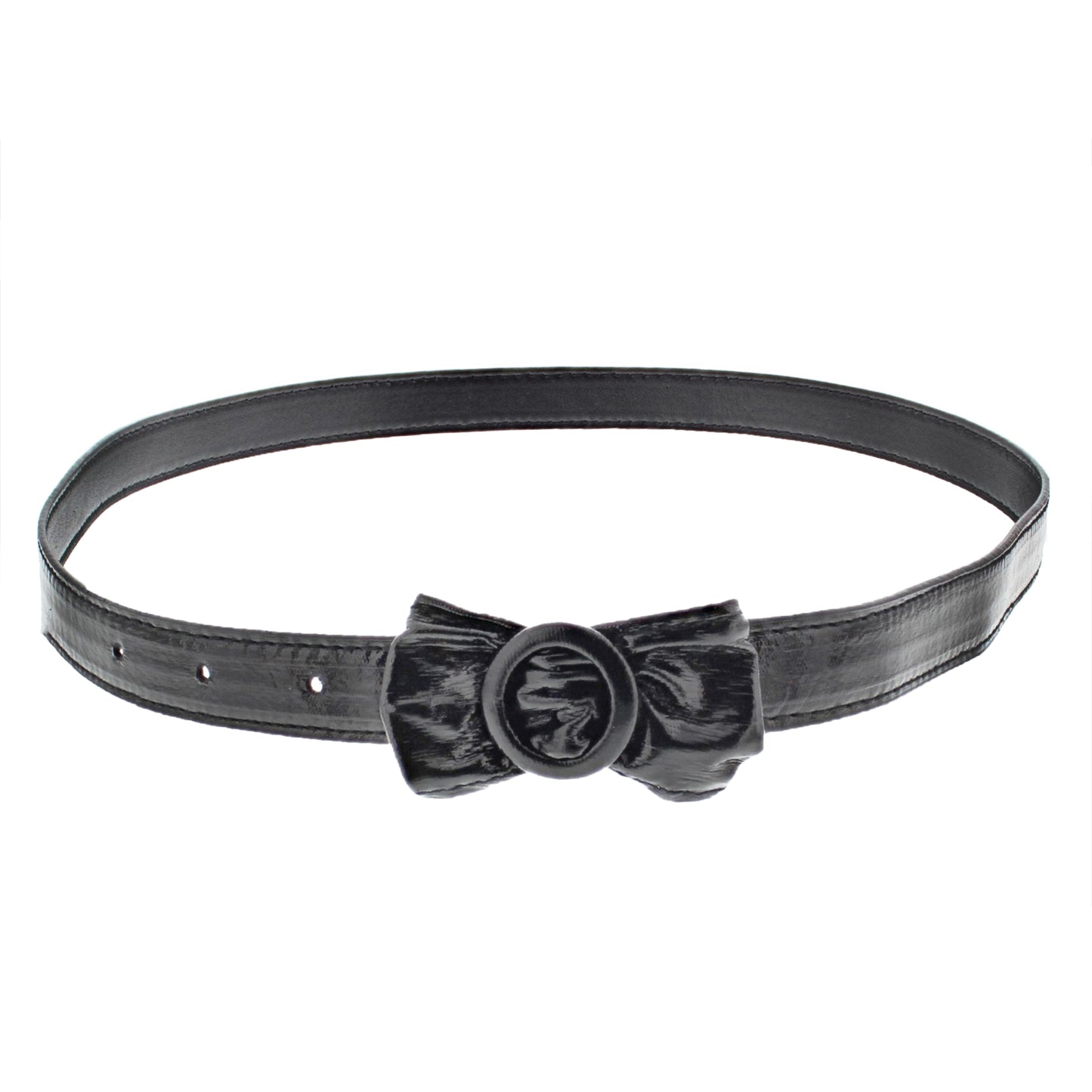 102.5 x 2cm Bow Retro Waist Belt With a Round Buckle