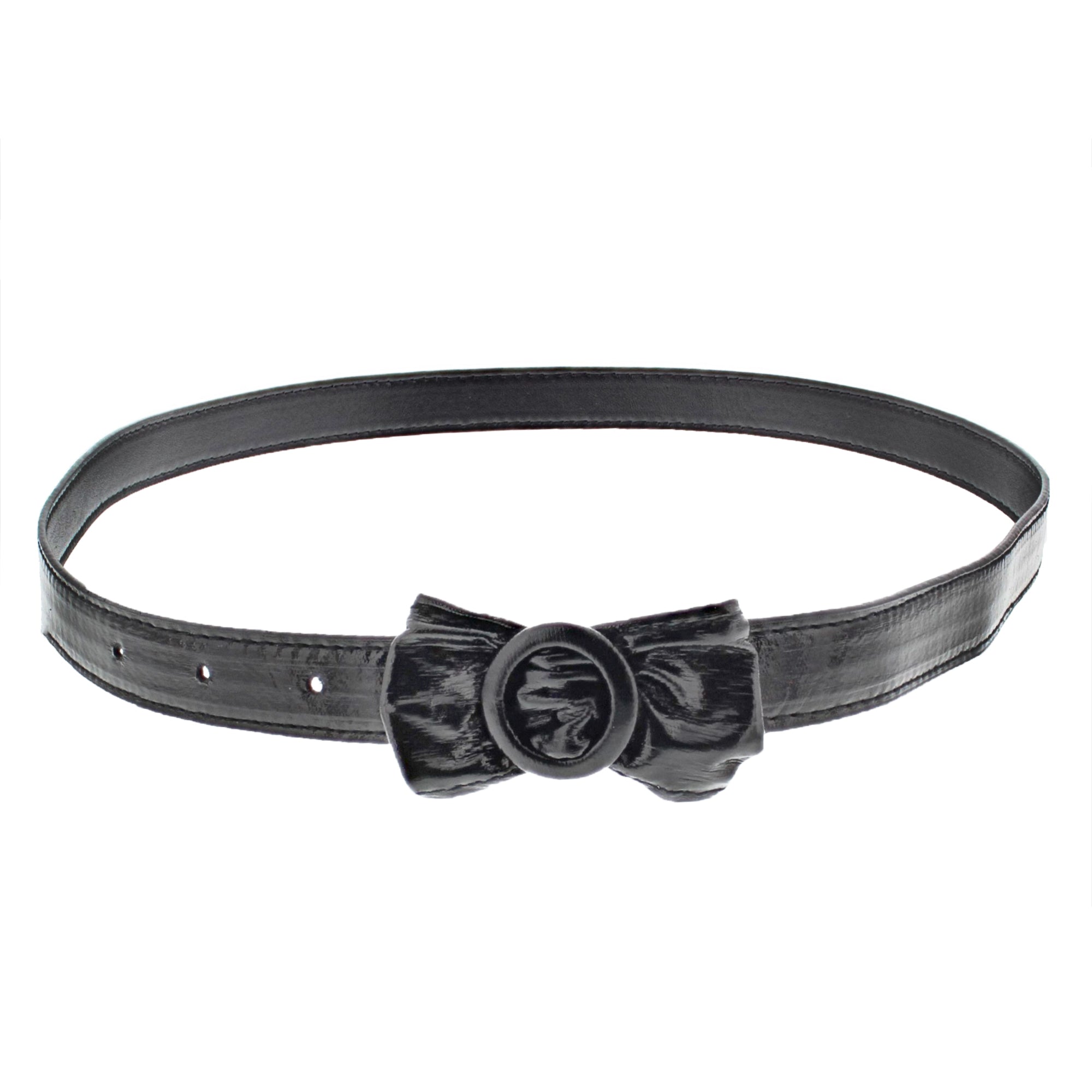 Bow Retro Waist Belt With a Round Buckle