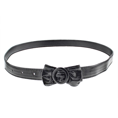 102.5 x 2cm Bow Retro Waist Belt With a Round Buckle