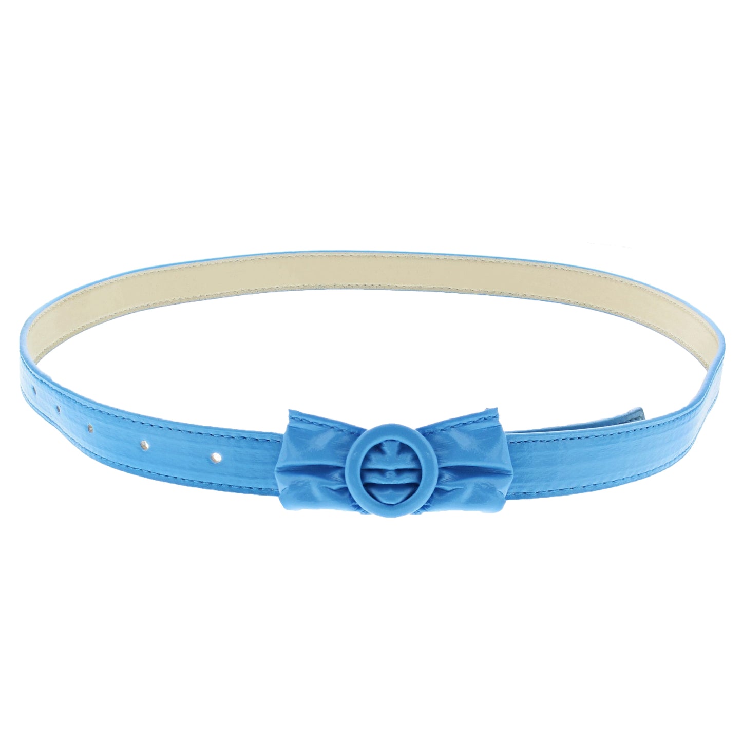 102.5 x 2cm Bow Retro Waist Belt With a Round Buckle