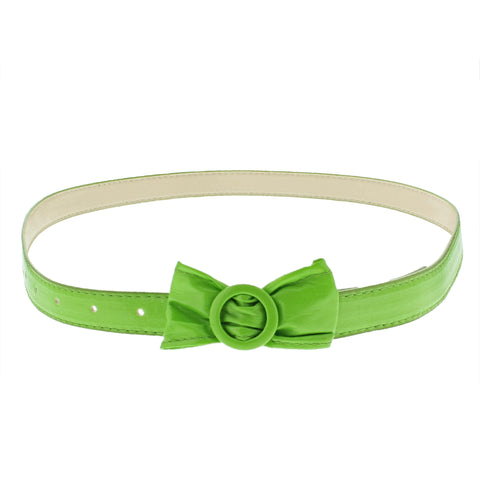 102.5 x 2cm Bow Retro Waist Belt With a Round Buckle