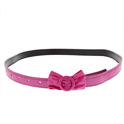 102.5 x 2cm Bow Retro Waist Belt With a Round Buckle