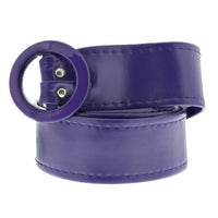 Retro Waist Belt With Round Buckle